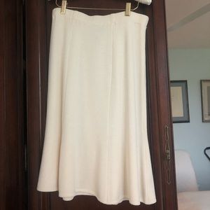 St John Cream Colored Tulip Skirt - Size 10